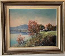 A picture containing indoor, wall, picture frame, painting

Description automatically generated