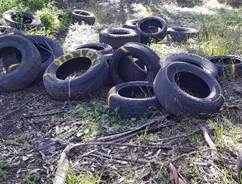 A pile of tires

Description automatically generated with medium confidence