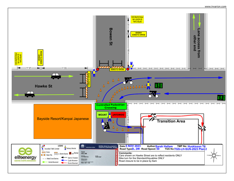A map of a road with traffic and text

Description automatically generated