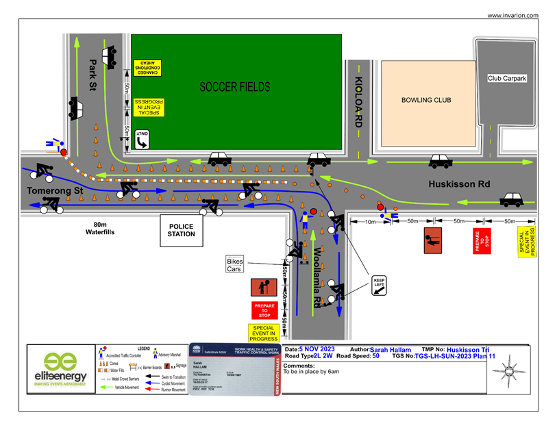 A map of a road with cars and a green field

Description automatically generated