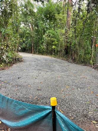 A tarp on a road

Description automatically generated