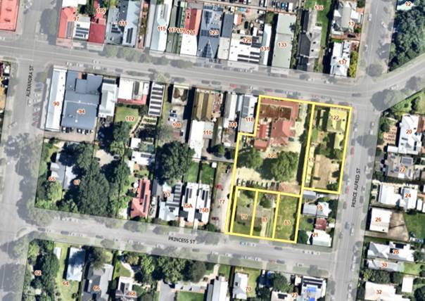 Aerial view of a neighborhood

Description automatically generated