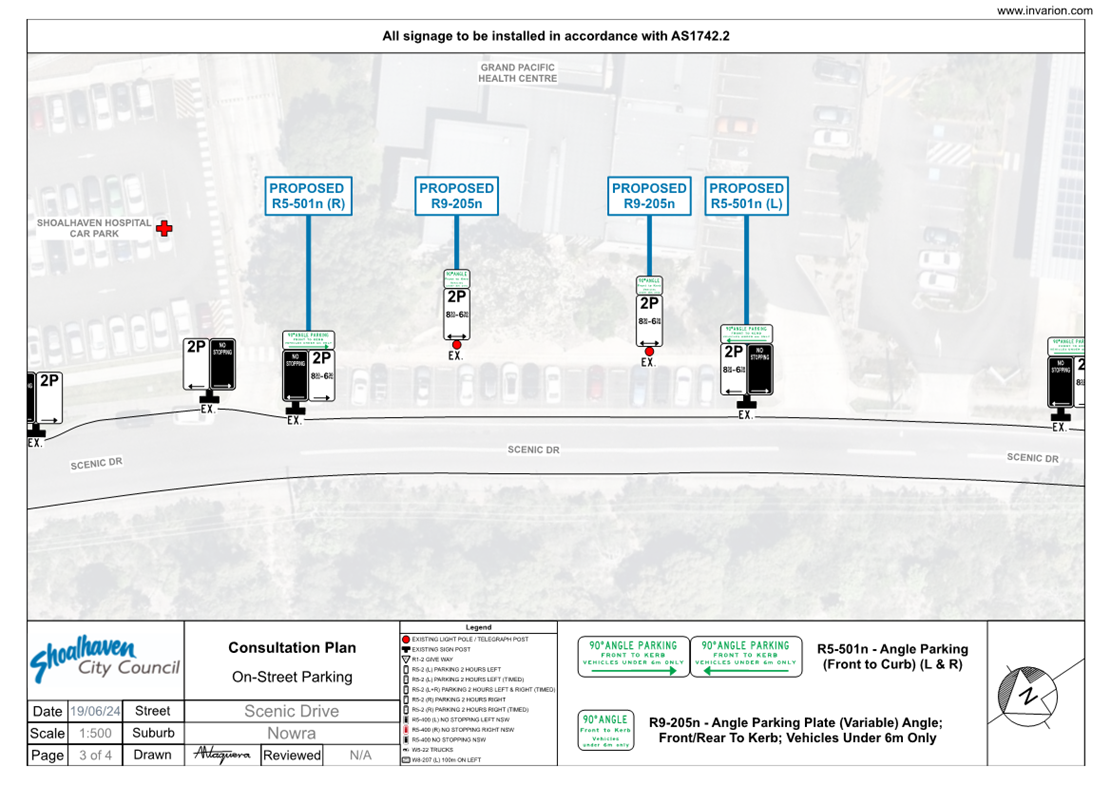 A map of a road with traffic signs

Description automatically generated