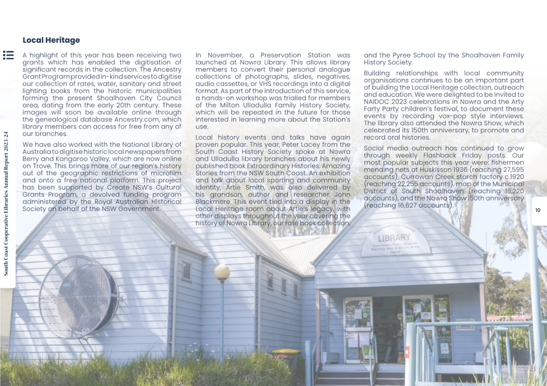A building with a library and a large satellite dish

Description automatically generated