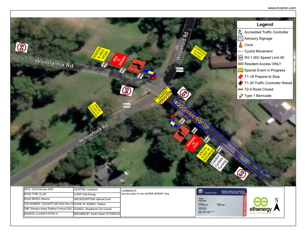 A map of a road with many signs

Description automatically generated with medium confidence