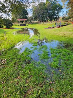 A puddle in a grassy field

AI-generated content may be incorrect.